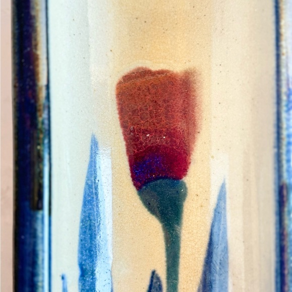 Unique Floral Long Pottery Dish - Picture 3 of 7